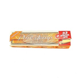 Pure Hemp Slim, avec filtres - Feuille à rouler slim en chanvre