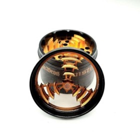 Grinder en Alu 63mm, tamis et récupérateur - e-shop CBD Genève