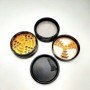 Grinder en Alu 63mm, tamis et récupérateur - e-shop CBD Genève