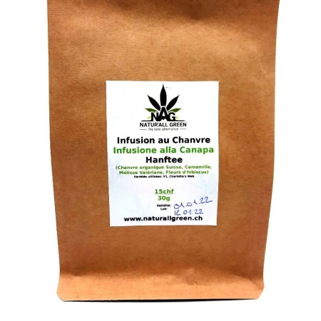 Infusion artisanale aux fleurs et cannabis CBD