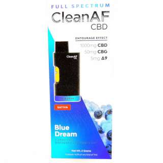 CleanAF CBD Vape Blue Dream